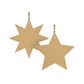 STAR LIGHT GIFT TAG KRAFT PACK OF 6