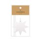 STAR LIGHT GIFT TAG WHITE PACK OF 6