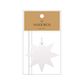 STAR LIGHT GIFT TAG WHITE PACK OF 6