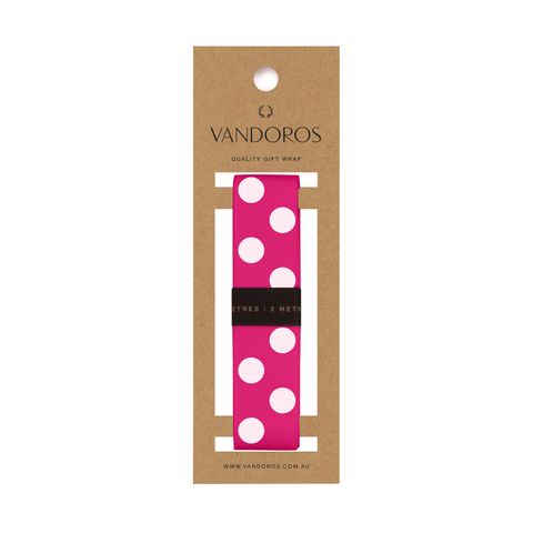 SKEIN - GROSGRAIN POLKADOT FUCHSIA