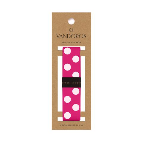 SKEIN - GROSGRAIN POLKADOT FUCHSIA