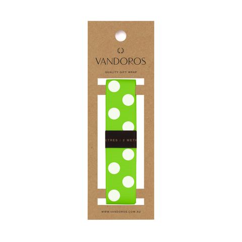 SKEIN - GROSGRAIN POLKADOT LIME