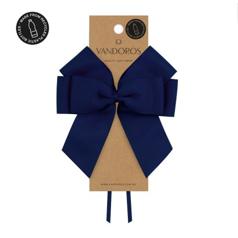 BOW - RECYCLED PET GROSGRAIN NAVY