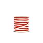 BOBBIN - METALLIC STRIPE GROSGRAIN RED/GOLD