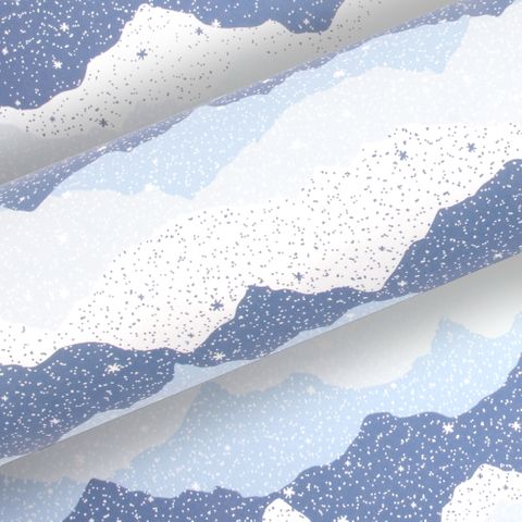 LET IT SNOW FRENCH BLUE UNCOATED 80gsm