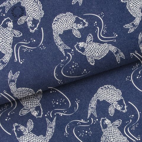 KOI UNCOATED NAVY/WHITE 80gsm