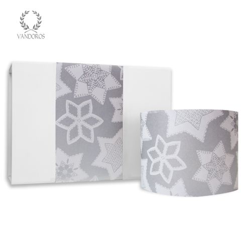 SKINNY WRAP CHRISTMAS COOKIES SILVER/WHITE 80gsm