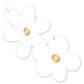 DAISY CHAIN WHITE GIFT TAG PACK OF 6