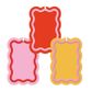 RIC RAC MULTI BRIGHT GIFT TAG PACK OF 6
