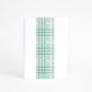 SKINNY WRAP OXFORD CHECK SEAFOAM 80gsm