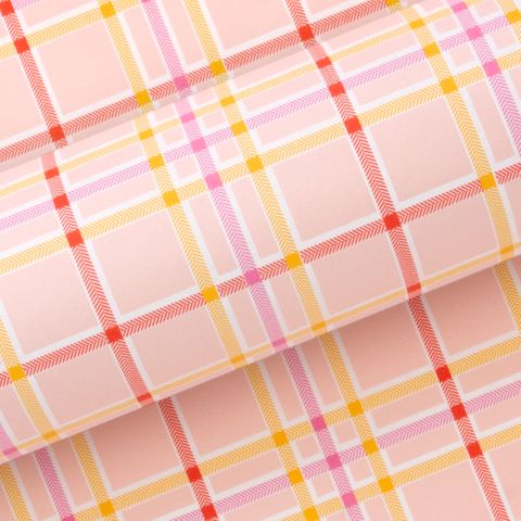 OXFORD CHECK PINK 80gsm