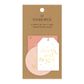 3 XMAS SHAPES BLUSH GIFT TAG PACK OF 6