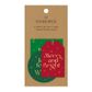 3 XMAS SHAPES RED/GREEN GIFT TAG PACK OF 6