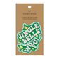 JINGLE BELLS PINK/EMERALD GIFT TAG PACK OF 6