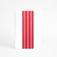 SKINNY WRAP NUTCRACKER STRIPE BRIGHT PINK/POPPY RED 80gsm