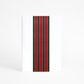 SKINNY WRAP NUTCRACKER STRIPE DARK GREEN/RED 80gsM