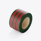 SKINNY WRAP NUTCRACKER STRIPE DARK GREEN/RED 80gsM