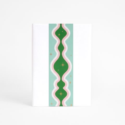 SKINNY WRAP RETRO SWIRL MINT/EMERALD80gsm