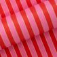 NUTCRACKER STRIPE BRIGHT PINK/POPPY RED 80gsm