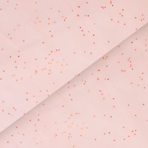 ROSE GOLD GEMSTONES ON BLUSH SATIN WRAP 200 17gsm