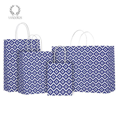 TWISTED HANDLE BAG HYDRA AEGEAN BLUE