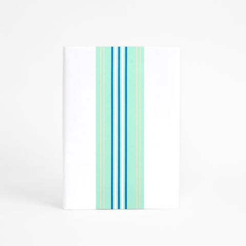 SKINNY WRAP COASTAL STRIPE AQUA 80gsm