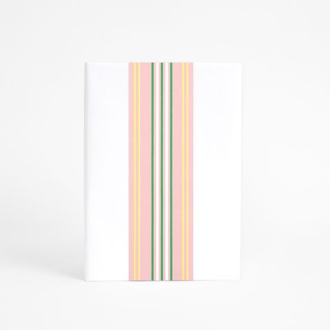 SKINNY WRAP COASTAL STRIPE PINK 80gsm