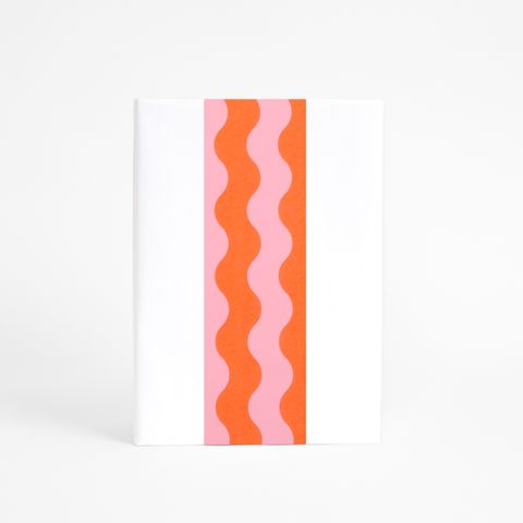 SKINNY WRAP WAVES PINK/ORANGE 80gsm