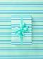 COASTAL STRIPE AQUA 80gsm