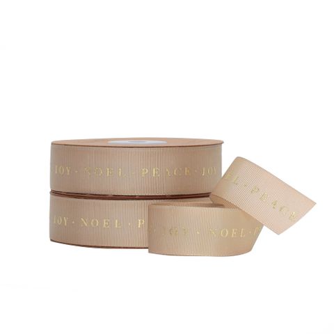 NOEL GROSGRAIN LATTE/GOLD