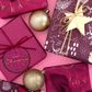 CHRISTMAS STAR GIFT TAG PLUM PACK OF 6