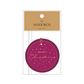 CHRISTMAS STAR GIFT TAG PLUM PACK OF 6