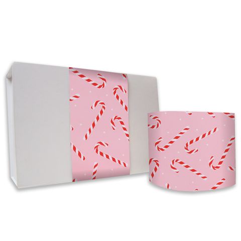 SKINNY WRAP CANDY CANE PINK/RED 80gsm