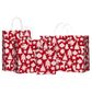 TWISTED HANDLE BAG ADORN RED/WHITE