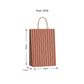 TWISTED HANDLE BAG RUSTIC STRIPE SPICE RED/KRAFT