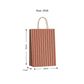 TWISTED HANDLE BAG RUSTIC STRIPE SPICE RED/KRAFT