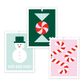 XMAS STAMPS DARK GREEN GIFT TAGS PACK OF 6