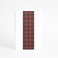 SKINNY WRAP CHECKERBOARD DARK GREEN/RED 80GSM