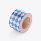 SKINNY WRAP CHECKERBOARD PINK/ELECTRIC BLUE 80GSM