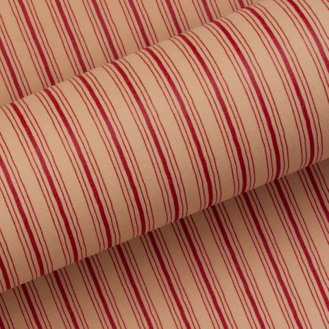 KRAFT RUSTIC STRIPE SPICE RED 70GSM