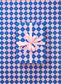 CHECKERBOARD PINK/ELECTRIC BLUE 80GSM