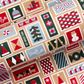 XMAS STAMPS GINGER/DARK GREEN/RED 80GSM