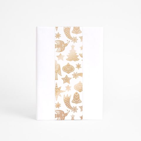 SKINNY WRAP ADORN WHITE/GOLD 80GSM