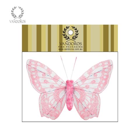 SINGLE BUTTERFLY LIGHT PINK