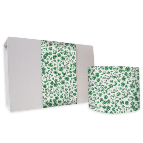 SKINNY WRAP POSY EMERALD UNCOATED 80gsm