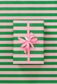 PAVILION STRIPE EMERALD/PINK UNCOATED 80gsm