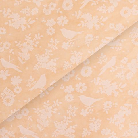 BACKYARD BLOSSOM PRINT SATIN WRAP 240 SHEETS 17gsm