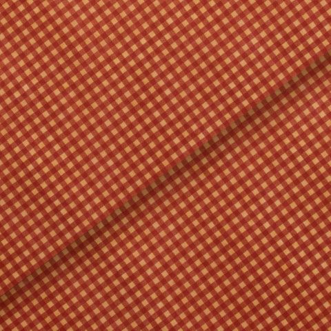 RED GINGHAM PRINT KRAFT SATIN WRAP TISSUE 240 SHEETS 17gsm
