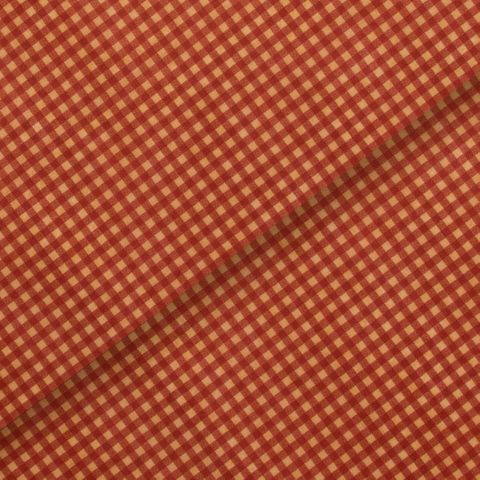 RED GINGHAM PRINT KRAFT SATIN WRAP TISSUE 240 SHEETS 17gsm