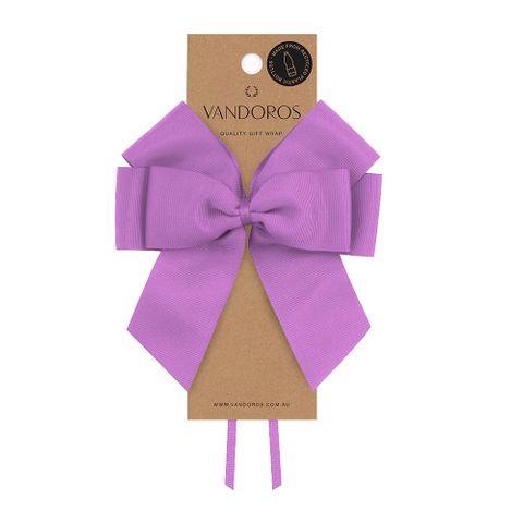 NEW BOW - RECYCLED PET GROSGRAIN BOW LILAC 38mm